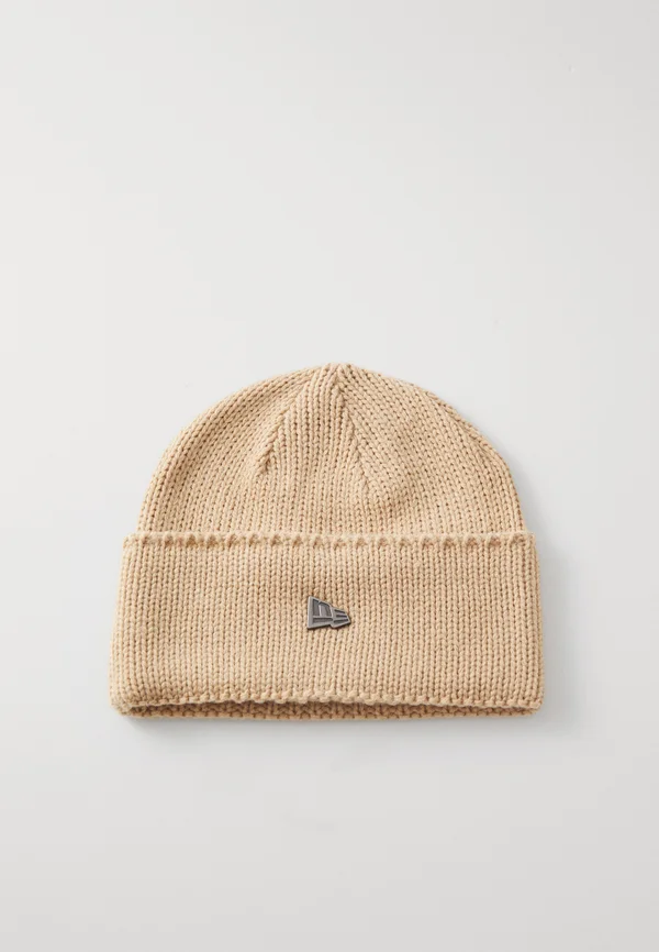 WIDE CUFF BEANIE UNISEX - Mütze - beige