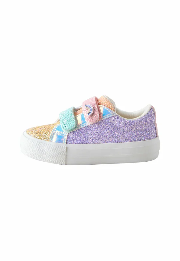 WIDE FIT- CHUNKY WITH TOUCH FASTENING - Lauflernschuh - multi rainbow glitter