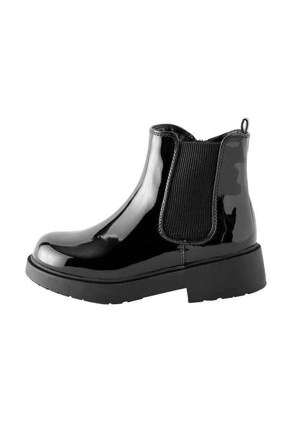 WIDE FIT - Stiefelette - black patent