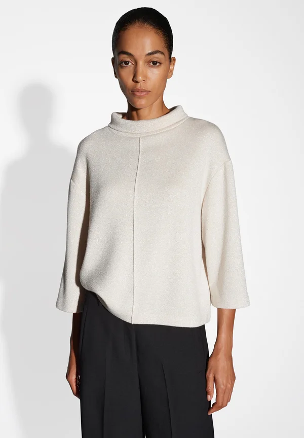 WIDE FIT STRAIGHT CUT SUBTLE SHINE - Strickpullover - mellow mélange