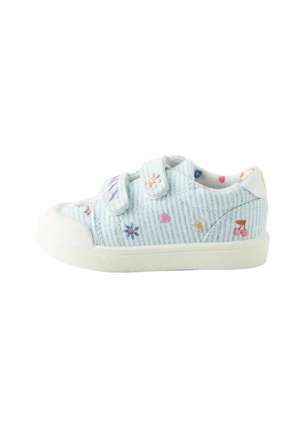 WIDE FIT - TOUCH FASTEN STRAP - Lauflernschuh - blue white stripe