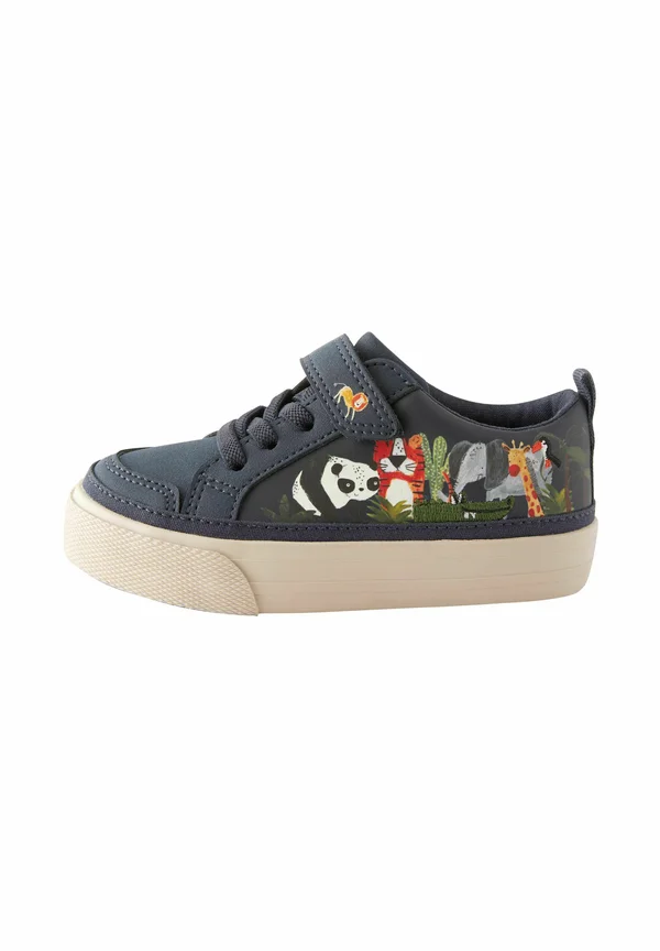 Wide Fit Touch Fastening Trainers - Lauflernschuh - navy character