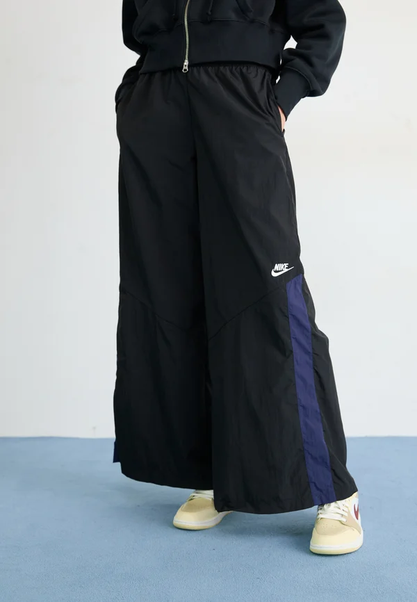 WIDE LEG PANT - Jogginghose - black/midnight navy