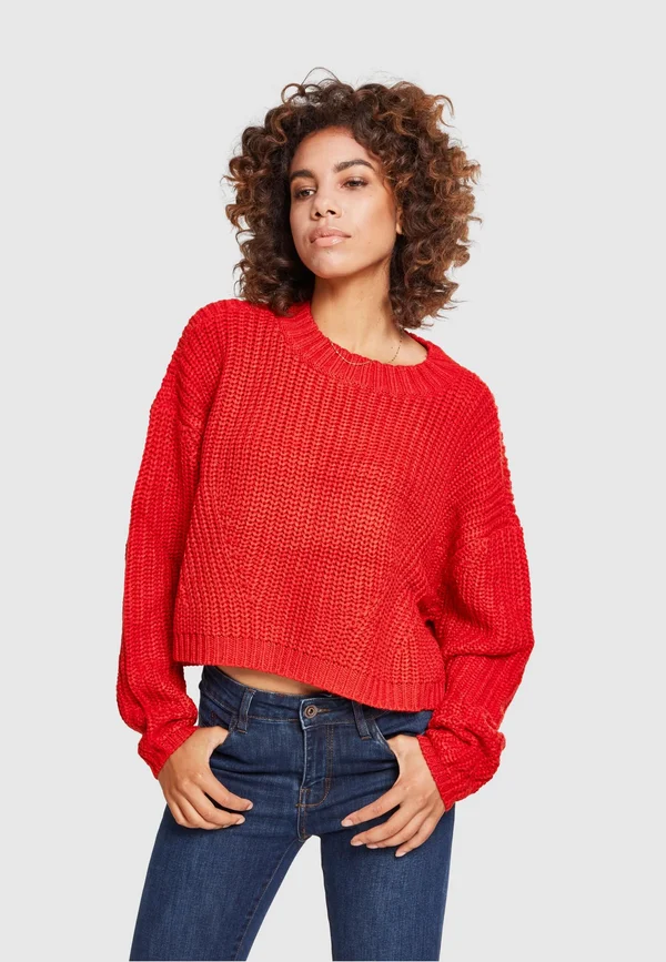 WIDE OVERSIZE  - Strickpullover - firered