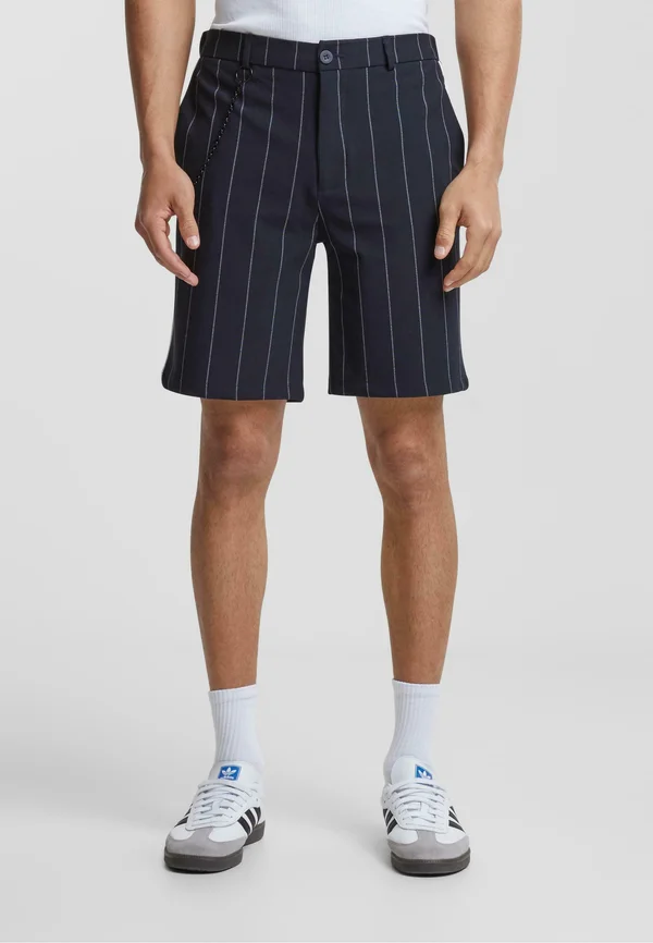 WIDE PINSTRIPE  - Shorts - blue