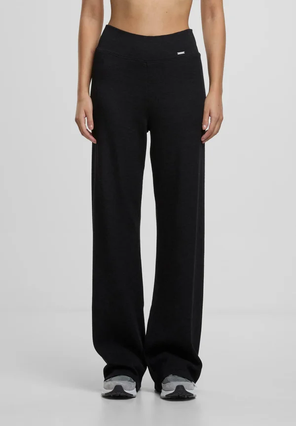 WIDE  - Stoffhose - black