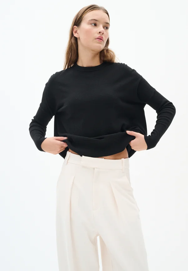 WILEYIW PULLOVER - Strickpullover - black