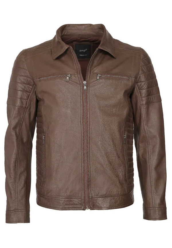 WILLIAM - Lederjacke - brown