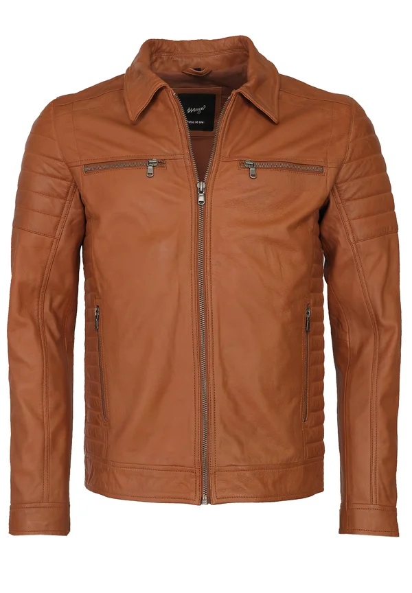 WILLIAM - Lederjacke - brown