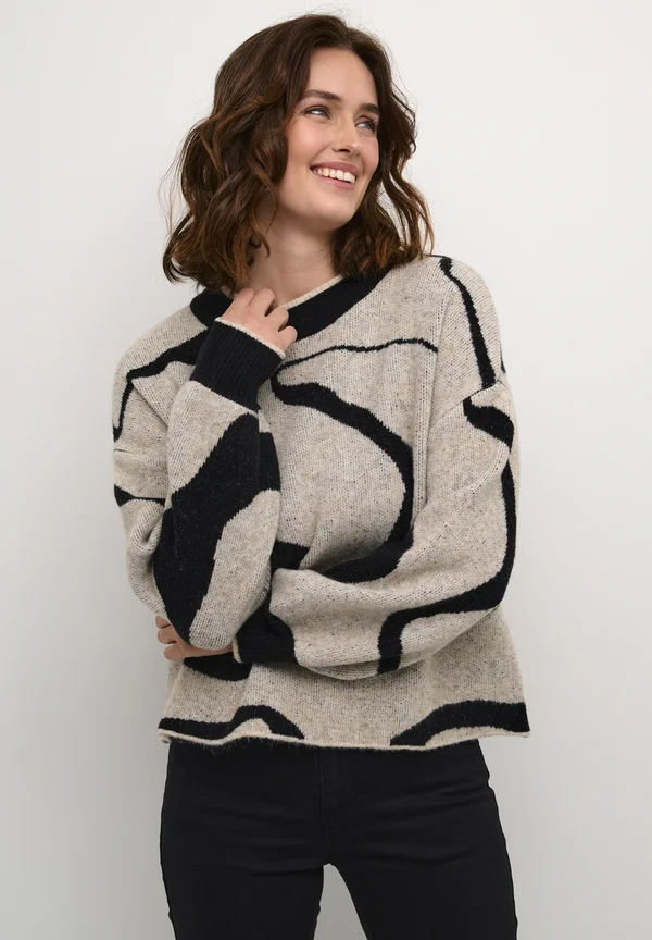 WILMA - Strickpullover - blurry circle pattern