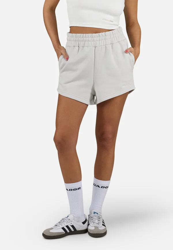 WILUNA HIGH WAISTED - Jogginghose - washed pure grey/white gum