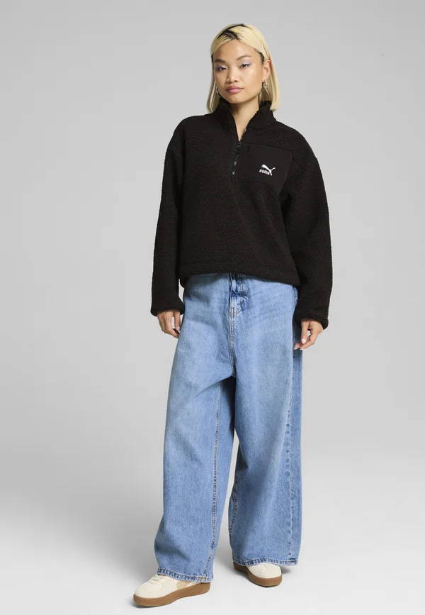 WINTERIZED HALF - Fleecepullover - black