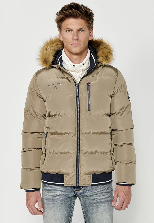Winterjacke - beige