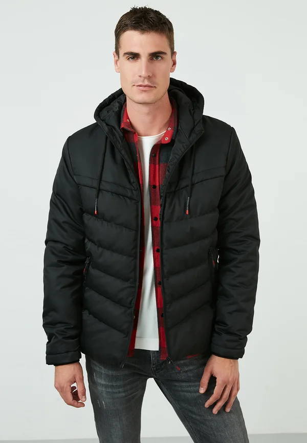 Winterjacke - black-black