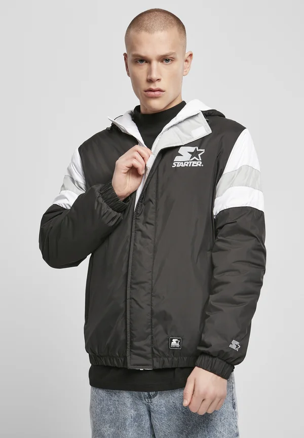 Winterjacke - black/lightasphalt/white
