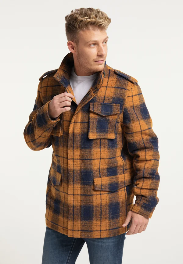 Winterjacke - gelb marine