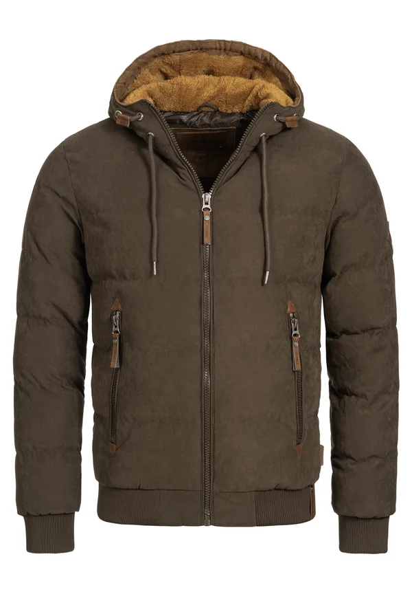 Winterjacke - mottled brown