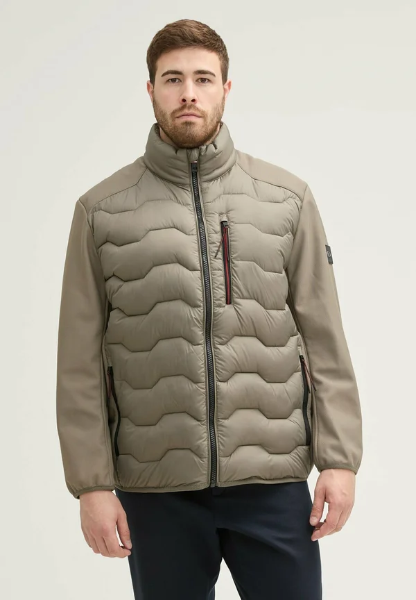 Winterjacke - smokey olive green