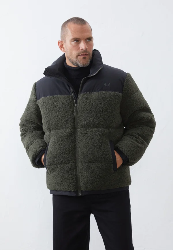 Winterjacke - teal/black