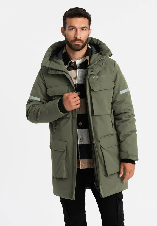 Wintermantel - dark olive
