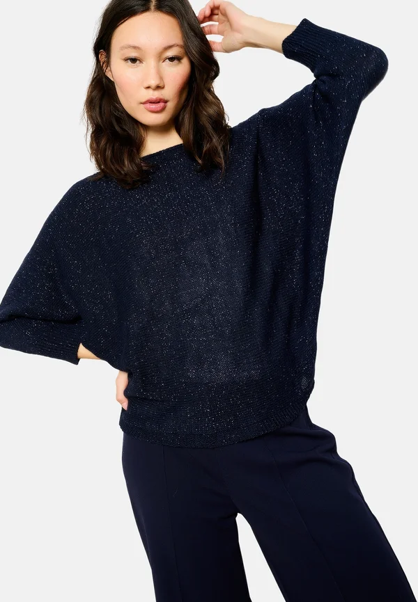 WITH BATWING - Strickpullover - navy basic