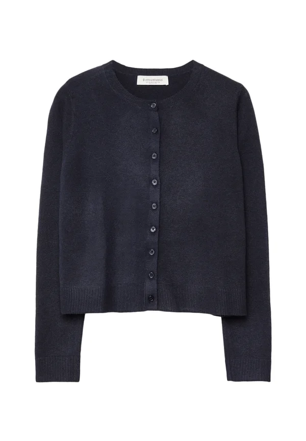 WITH BUTTONS  - Strickjacke - dark blue