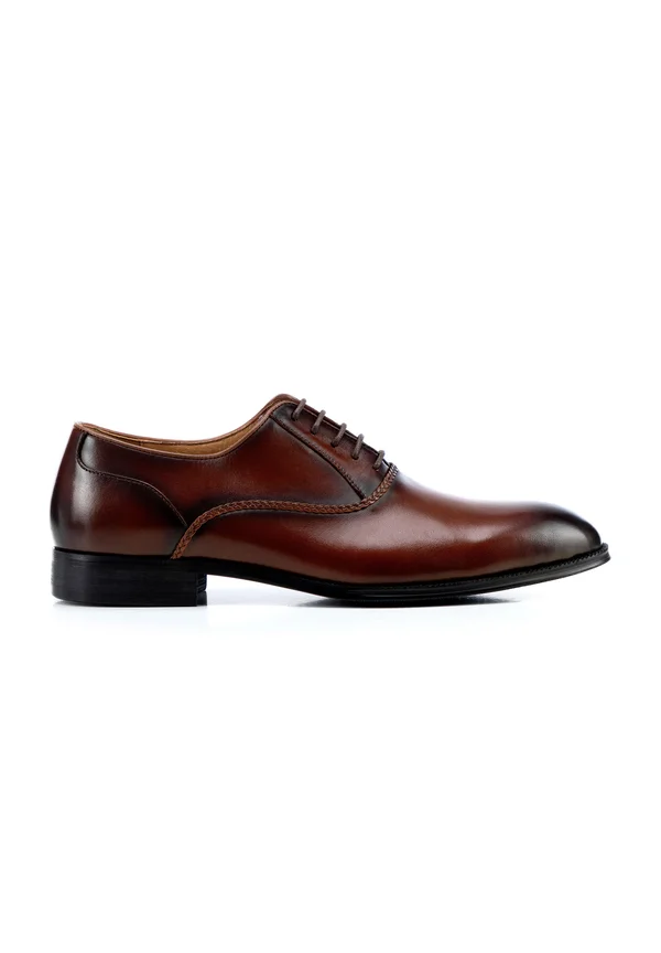 WITH DECORATIVE STITCHING - Business-Schnürer - light brown