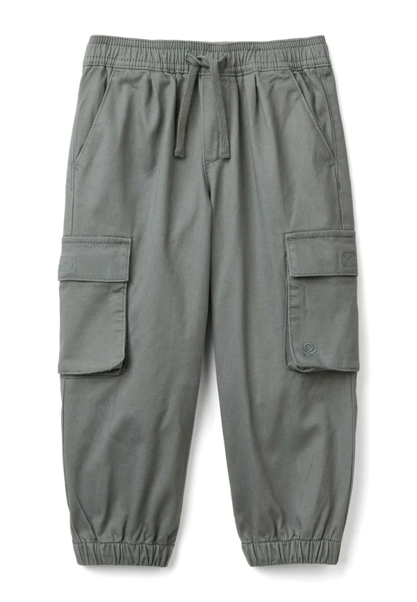 WITH DRAWSTRING - Cargohose - grey