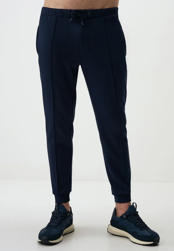WITH ELASTIC WAISTBAND - Jogginghose - dark blue