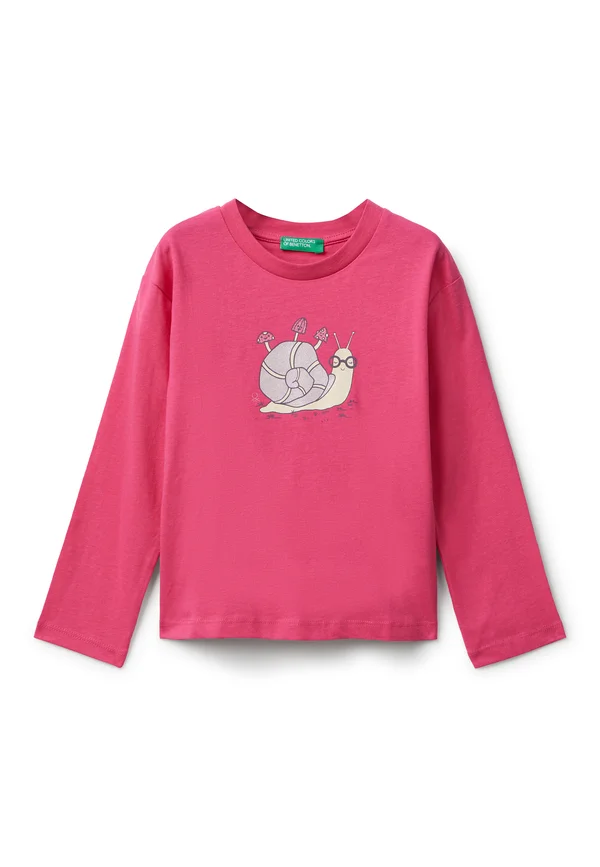 WITH GLITTERY PRINT  - Langarmshirt - violet