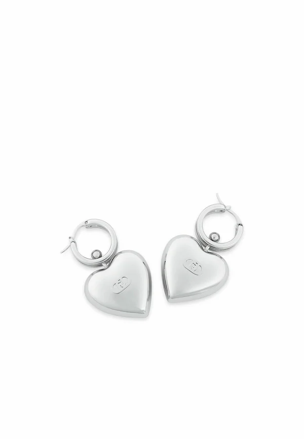 WITH HEARTS - Ohrringe - silver-coloured