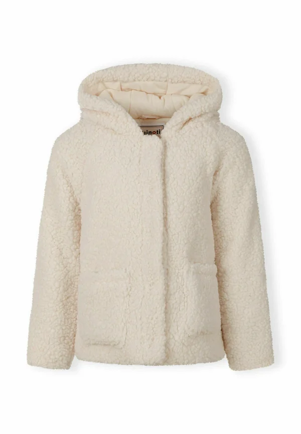 WITH HOOD - Fleecejacke - off white