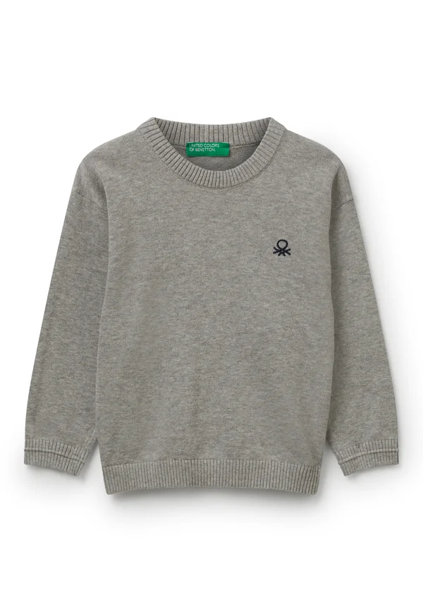 WITH LOGO - Strickpullover - grey