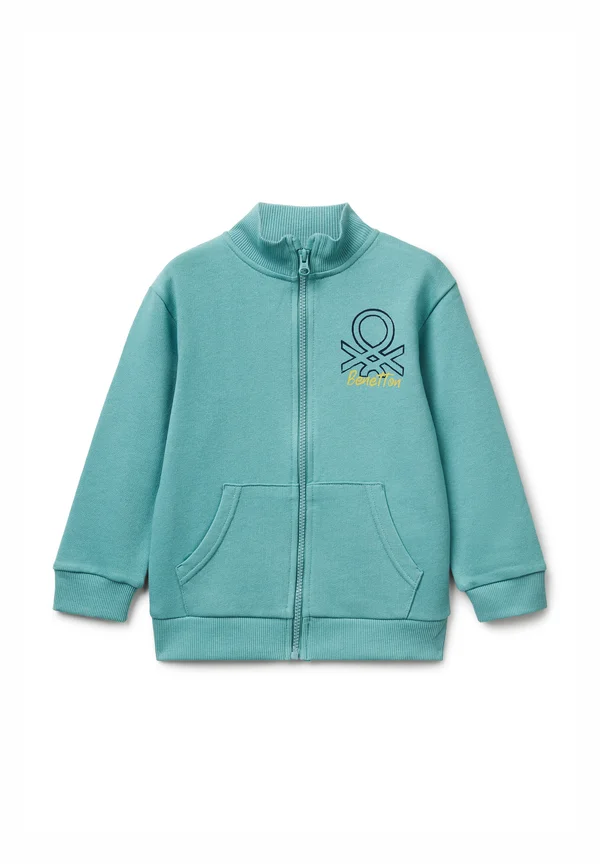 WITH LOGO - Sweatjacke - green