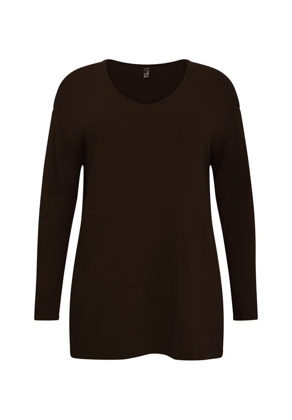WITH LONG SLEEVES - Strickpullover - brown