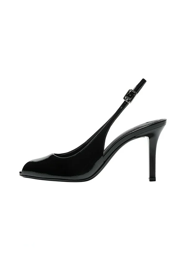 WITH OPENING - High Heel Peeptoe - black
