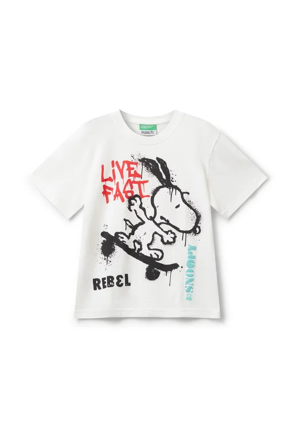 WITH PEANUTS - T-Shirt print - white