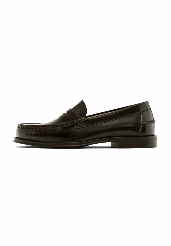 WITH PENNY STRAP - Slipper - dark brown