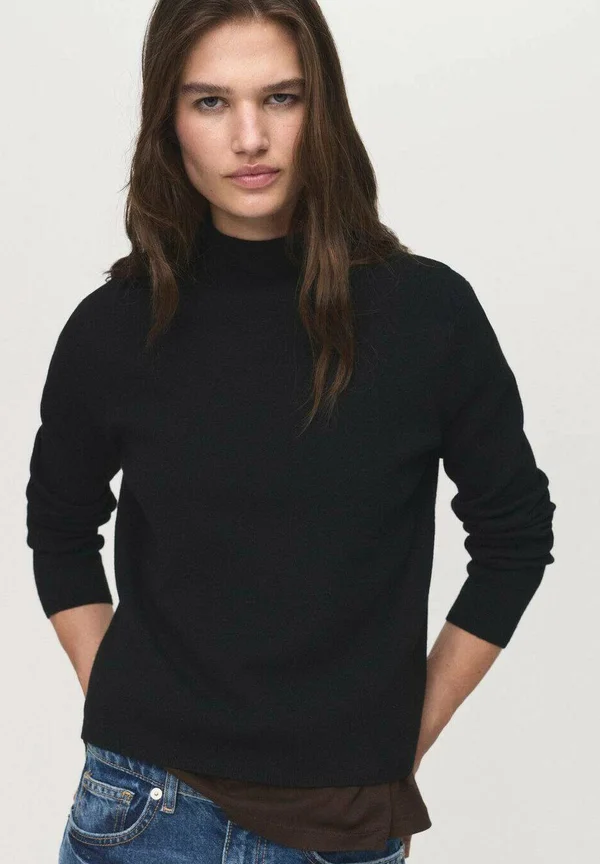WITH PERKINS - Strickpullover - black