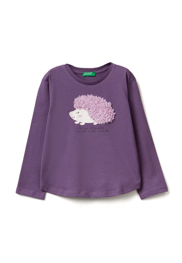 WITH PETAL EFFECT APPLIQUE  - Langarmshirt - violet