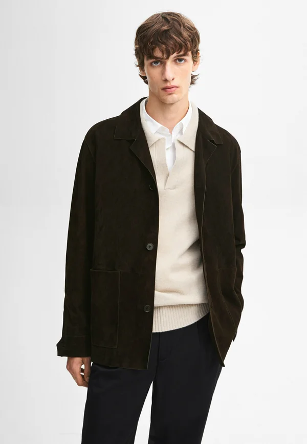 WITH POCKET  - Sakko - dark brown