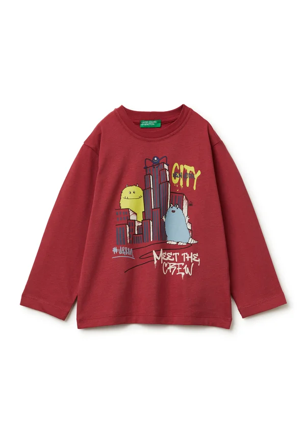 WITH PRINT - Langarmshirt - red