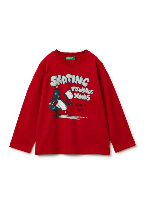 WITH PRINT - Langarmshirt - red