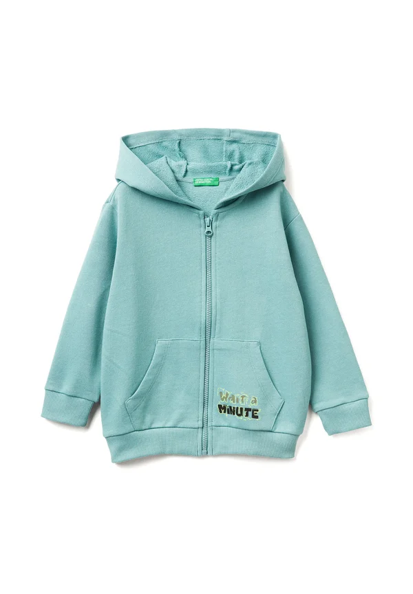 WITH PRINT - Sweatjacke - green