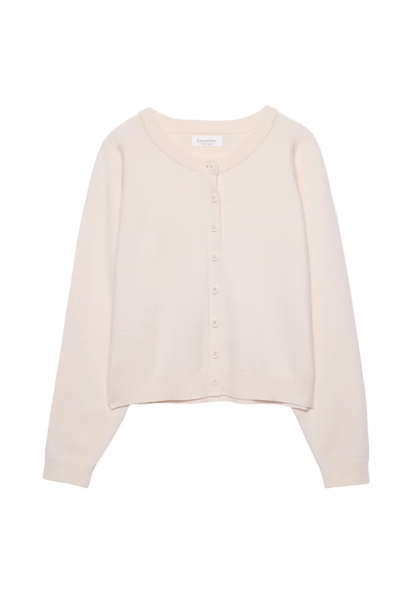 WITH RAGLAN SLEEVES  - Strickjacke - stone