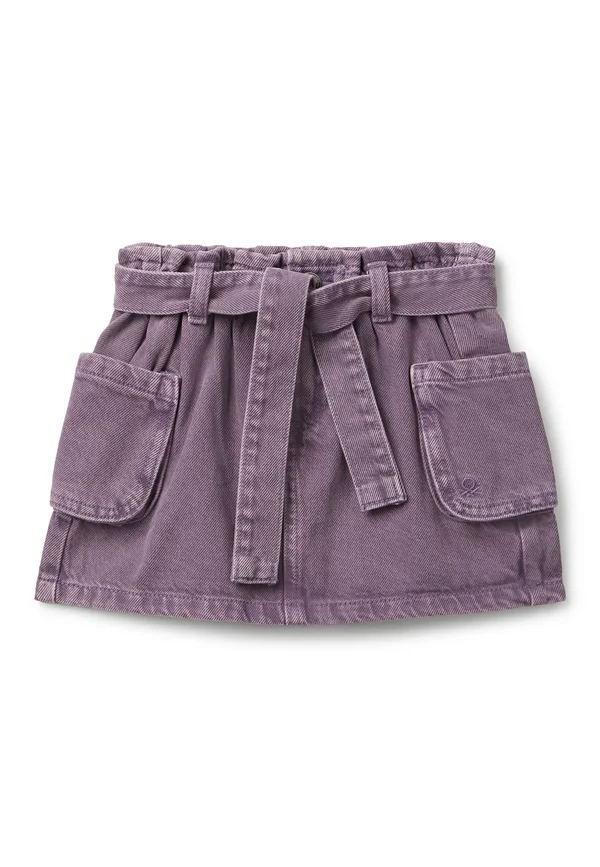 WITH SASH - Jeansrock - violet