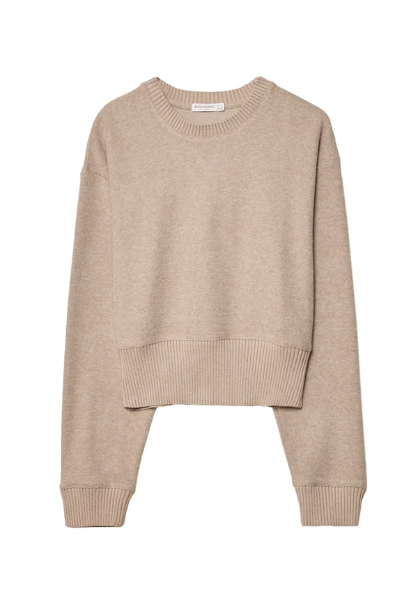 WITH SASH - Strickpullover - light brown