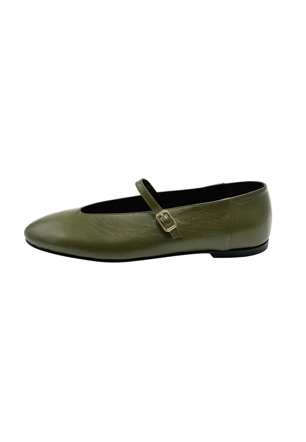 WITH STRAP - Riemchenballerina - green
