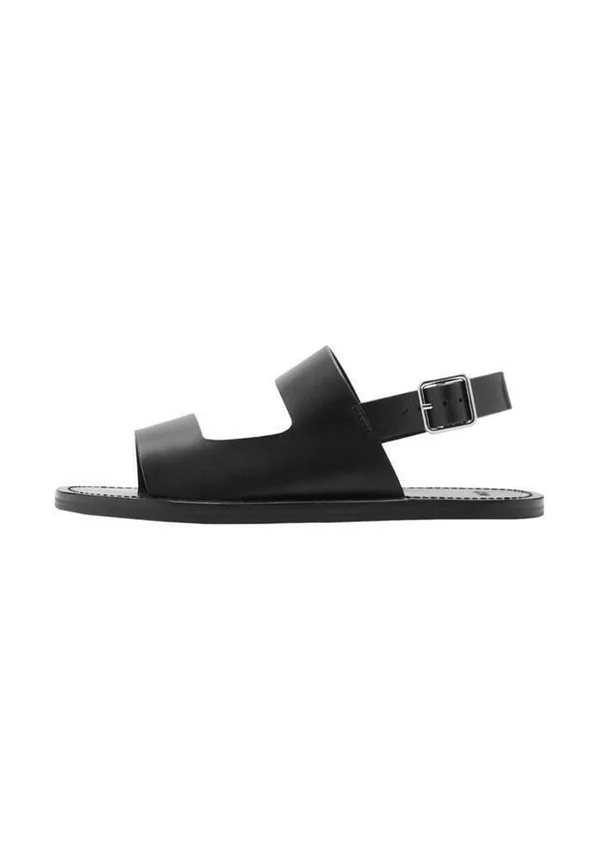 WITH STRAPS - Riemensandalette - black