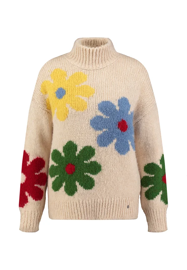 WKN HIPPIE TUBE - Strickpullover - beige mel